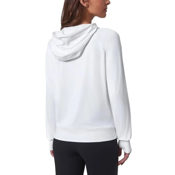 NWOT Mondetta Women's L White Hooded Jacket Zip-Up Lightweight Athletic - Picture 2 of 13